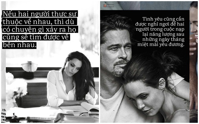 Tình yêu cũng cần một kỳ nghỉ, giống như cách Angelina Jolie và Brad Pitt đã làm để lại được ở bên nhau lần nữa