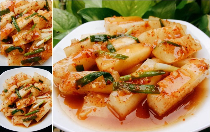 Cuối tuần học làm món củ cải muối cay, càng ăn càng nghiền