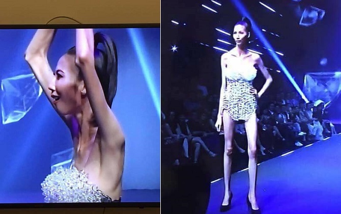 HẾT HỒN : Phát hoảng với những hình ảnh gầy guộc trong đêm chung kết Vietnam’s Next Top Model