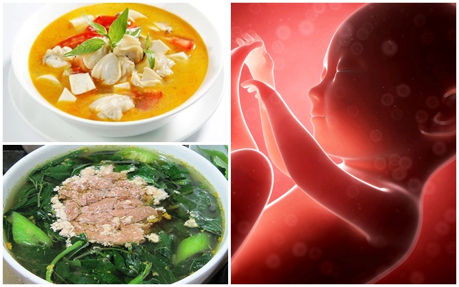 7 món canh thai nhi thích nhất, mẹ bầu ăn vào thải độc, tăng cường và làm sạch nước ối, bé tung tăng phát triển, bụ bẫm, đáng yêu