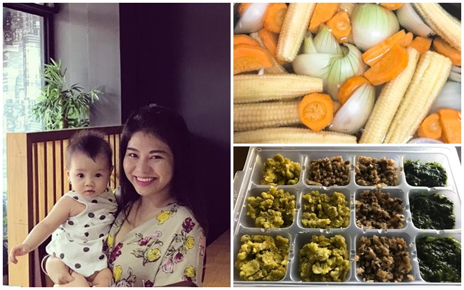 Chỉ mất một buổi sáng, mẹ 9x đảm đang đã chuẩn bị đủ đồ ăn cả tuần cho con yêu
