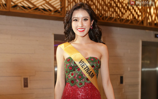 Huyền My bất ngờ trượt khỏi top 10 thí sinh được yêu thích nhất tại "Miss Grand International 2017"