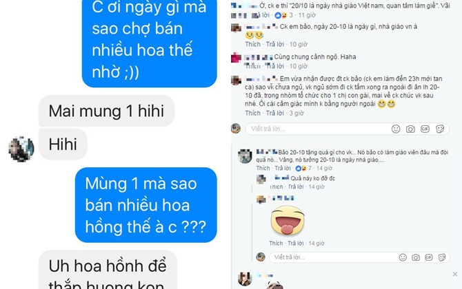 Dân mạng "cười bò" với những tin nhắn BÁ ĐẠO của chồng “PHỚT LỜ” quà tặng vợ ngày 20/10