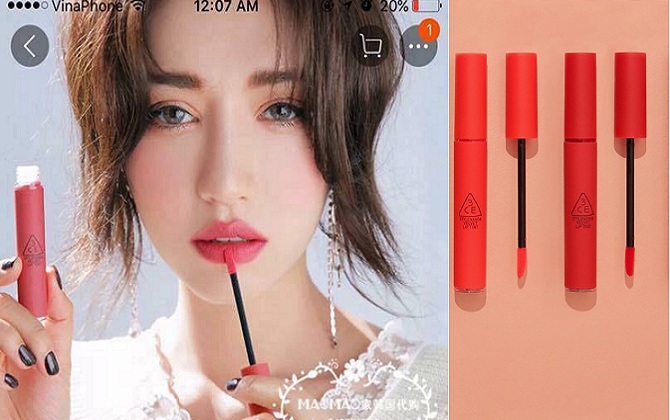 Vừa ra mắt, son 3CE Velvet Liptint đã tràn ngập hàng giả, có nơi chỉ bán xấp xỉ 50.000 VND