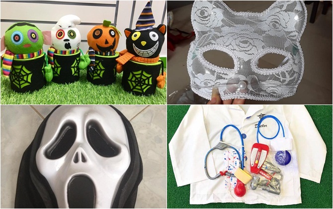 Thị trường mùa Halloween: Hoa mắt đồ hoá trang, phụ kiện đủ mức giá từ vài chục ngàn đến tiền triệu