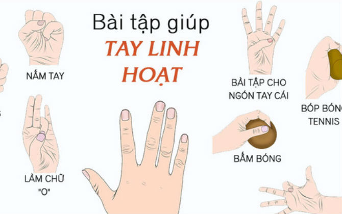 10 bài tập có tác dụng giúp bàn tay và ngón tay của bạn linh hoạt, tránh bị viêm khớp