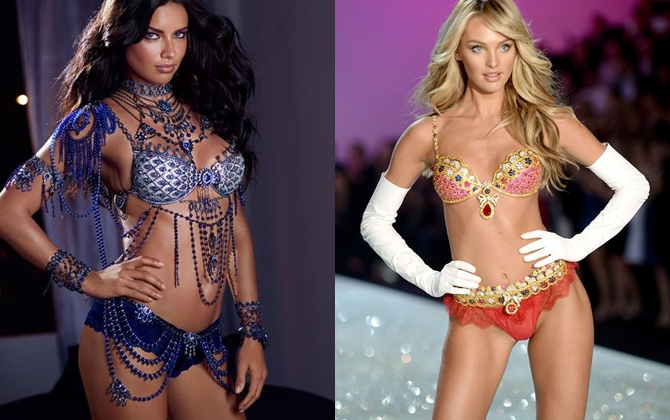 'Chóng mặt' với những siêu phẩm nội y trăm tỷ được làm từ đá quý của Victoria’s Secret