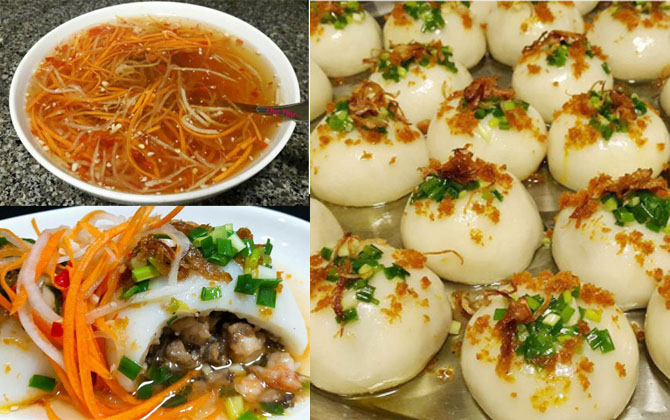 Bữa xế hấp dẫn với bánh ít trần tôm thịt ăn mãi  vẫn thèm
