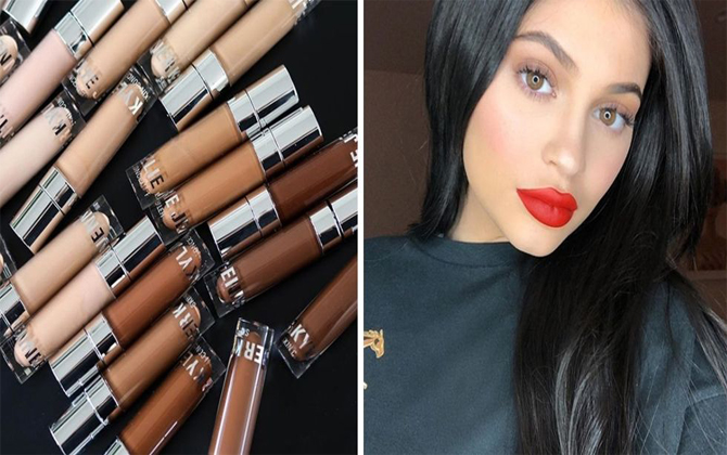 Chị em “đứng ngồi không yên” vì BST kem che khuyết điểm 30 màu của Kylie Jenner