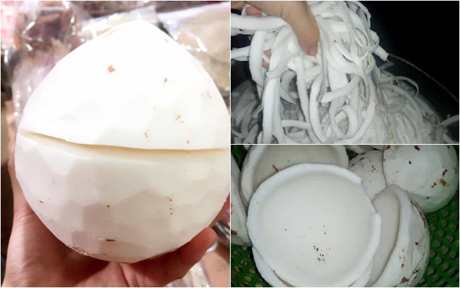Gần 100.000 đồng/kg dừa bánh tẻ, chị em vẫn ùn ùn mua về tranh thủ nghỉ Tết dương lịch làm mứt