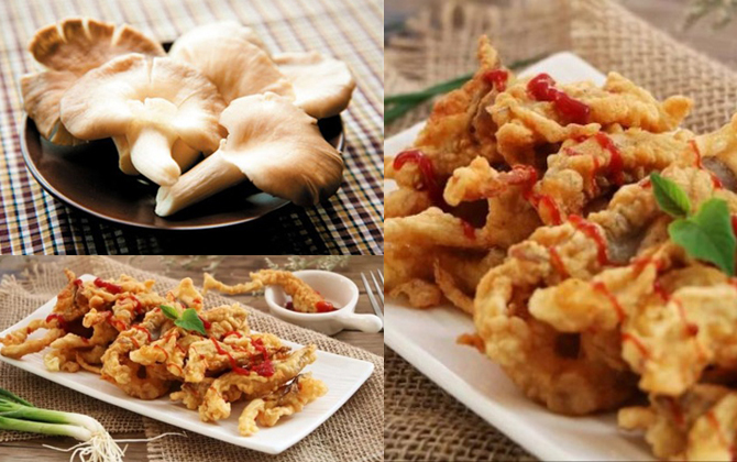 Đã miệng với món nấm chiên giòn rụm ngon không khác gì thịt gà chiên