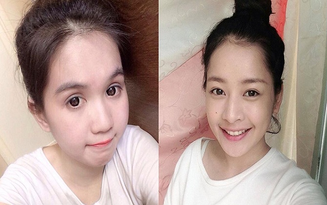 Hà Hồ, Ngọc Trinh mặt mộc đẹp vạn người mê, đến Chi Pu, Phạm Hương thì lại choáng thế này đây