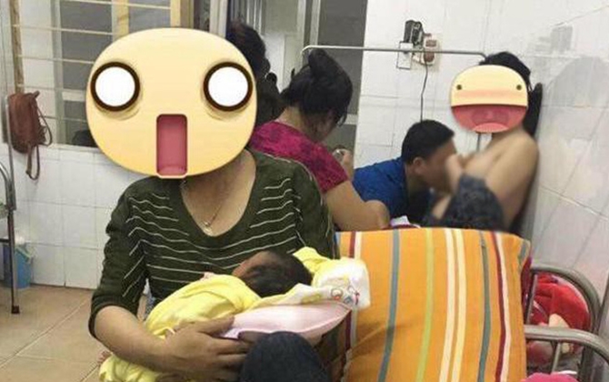 Chồng chữa tắc tia sữa cho vợ trong bệnh viện: Có gì mà các chị ầm ĩ, bỉ bôi?