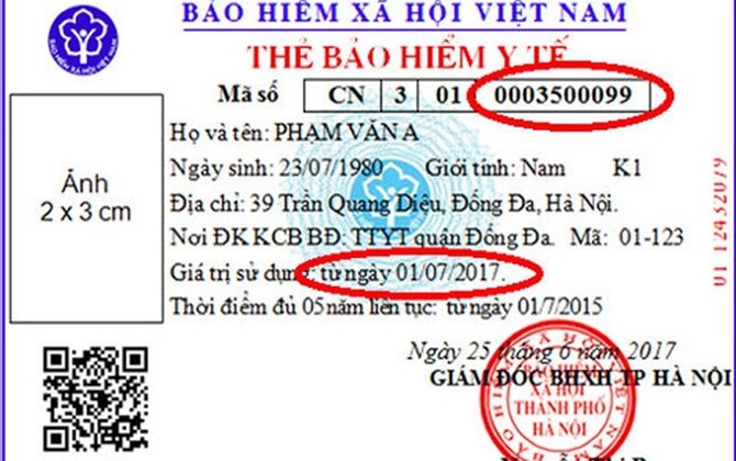 Thẻ BHYT mới: Con số cho biết mức tiền được hưởng khi khám chữa bệnh