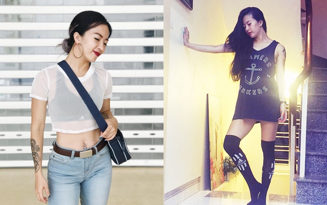 Body chuẩn đã đành, Hana Giang Anh còn mặc 'chất' chẳng thua gì fashionista