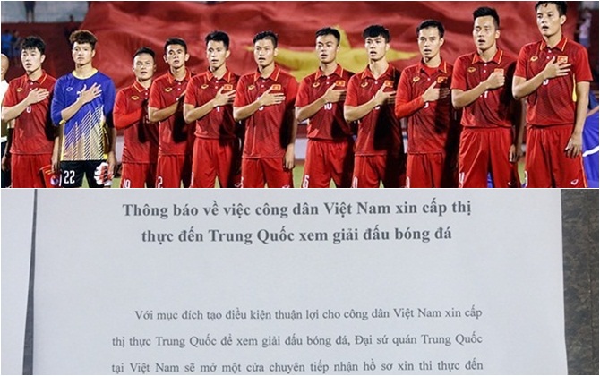 TIN CỰC VUI: Đại sứ quán Trung Quốc 'mở cửa' cho công dân Việt Nam làm visa đi cổ vũ U23 Việt Nam đến ngày 26/1