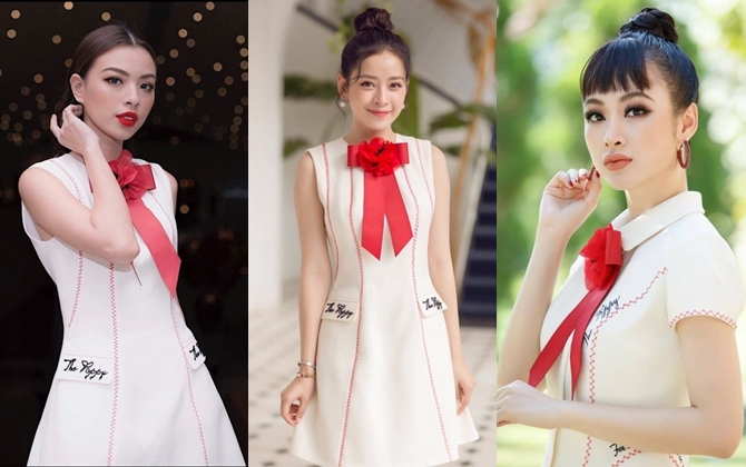 Chi Pu quả lợi hại, ‘chặt đẹp’ cả Angela Phương Trinh và Tú Hảo khi diện lại váy cũ