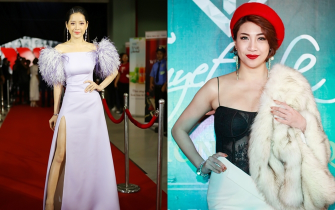 "Hết hồn" với trang phục đính lông kiểu Chi Pu, Pha Lê