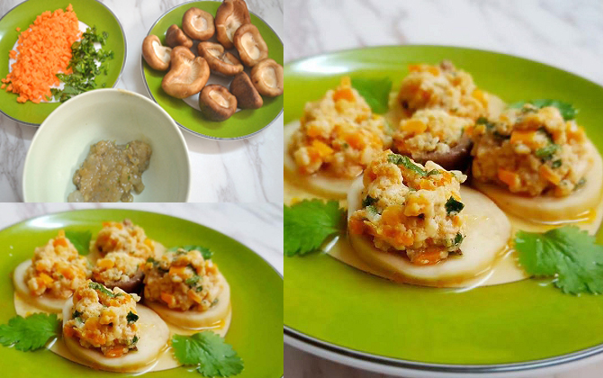 Thời tiết trở lạnh mẹ làm tôm nhồi nấm vừa bổ dưỡng lại cực kì dễ làm