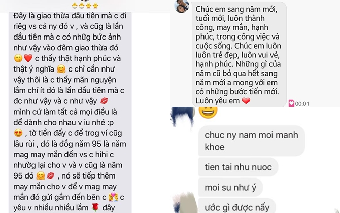 Bi hài những lời chúc năm mới của cặp đôi đang yêu: Người chúc cụt lủn, kẻ chúc dài lê thê