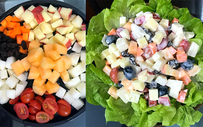 Salad hoa quả tươi thanh mát và đẹp da - dễ làm, dễ ăn ai ai cũng nghiền