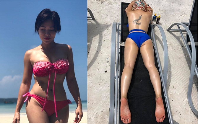 Uyên Linh diện bikini khoe da thịt mỡ màng, nóng bỏng khiến fan 'bấn loạn'