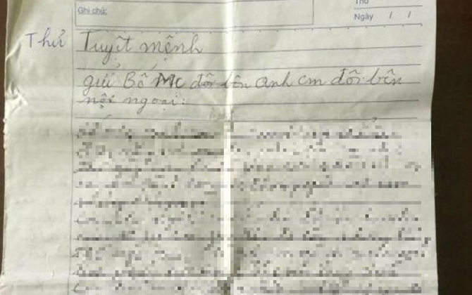 Vụ nữ bác sĩ bị chồng sát hại tại nhà riêng ở Lào Cai: Thư tuyệt mệnh hé lộ lý do chồng sát hại vợ
