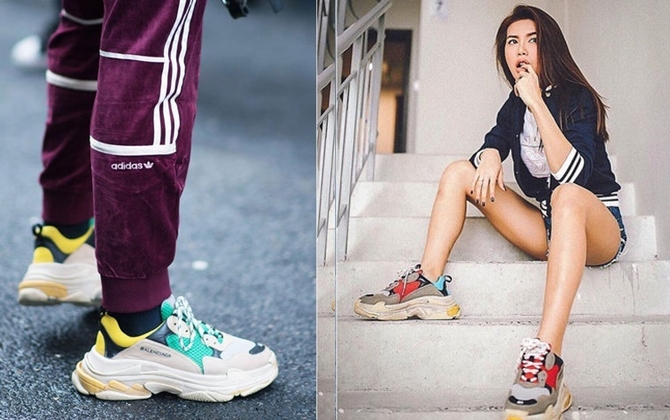 Lạ chưa, sneaker kiểu 'thô kệch' lại lên ngôi mùa mốt 2018