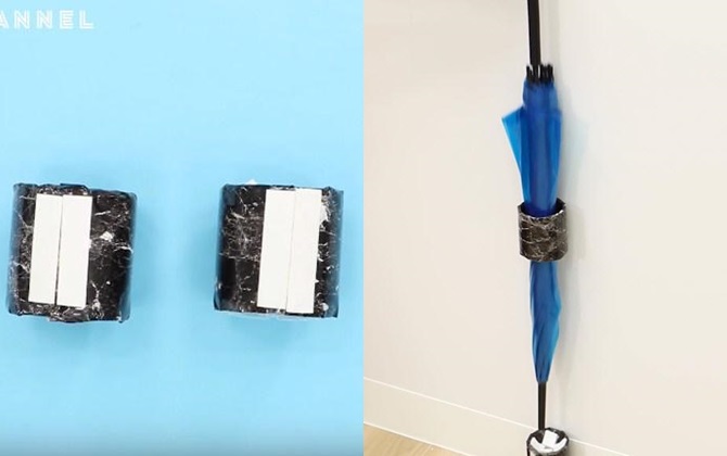 Tự làm giá để ô siêu xinh siêu gọn chỉ với vật liệu chẳng ai ngờ tới