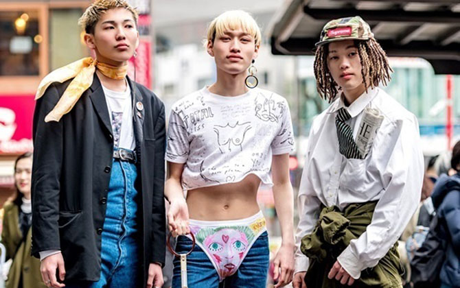 'Ngã ngửa' với những kiểu ăn mặc kỳ quặc của giới trẻ Tokyo