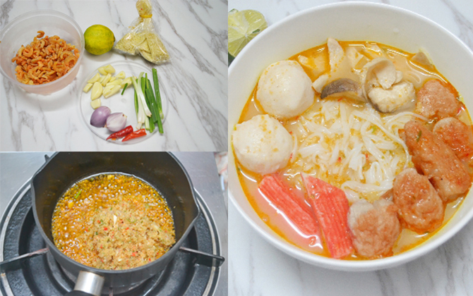 Đổi gió với món bún Laksa thơm ngon theo phong cách của bạn ngay tại nhà