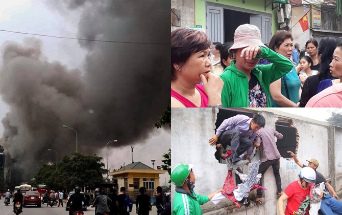 Cháy ngùn ngụt ở chợ Quang: Hiện trường tan hoang sau vụ cháy, tiểu thương khóc nức nở vì hàng bị thiêu rụi