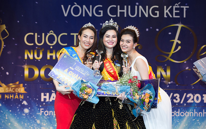 Người đẹp Trần Huyền Nhung đăng quang Nữ Hoàng Sắc Đẹp Doanh Nhân 2018