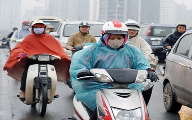 Hà Nội đêm mai sẽ đón rét nàng Bân, trời mưa lạnh, nhiệt độ thấp nhất 15 độ C