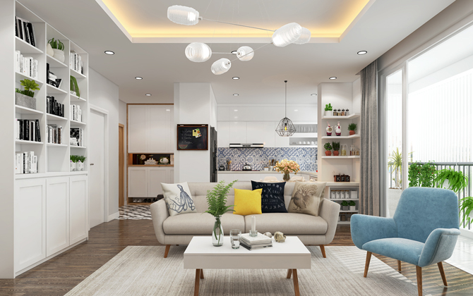 Căn hộ chung cư đẹp xuất sắc đến từng chi tiết, khiến nhà mặt đất cũng phải ghen tỵ