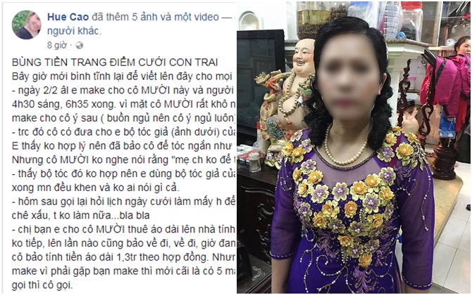 Mẹ chồng Hà Nội bị tố “bùng” tiền trang điểm ăn hỏi con trai, đến tận nhà tìm báo bận không tiếp