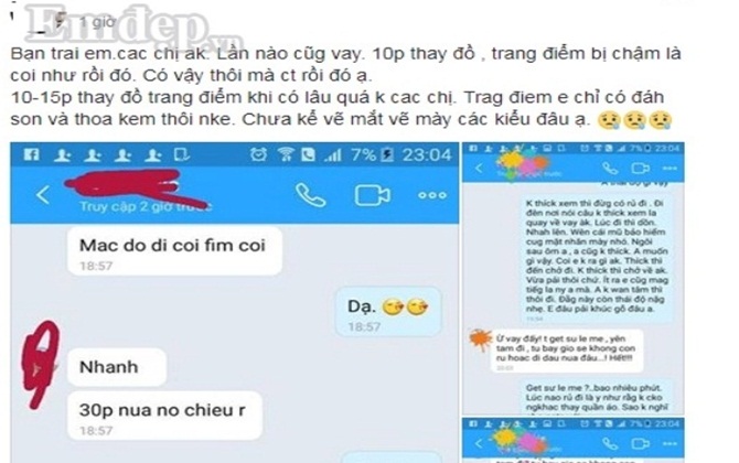 "Cười ra nước mắt" cảnh cô gái bị bạn trai chia tay chỉ vì... phải chờ 10 phút để cô thay đồ, trang điểm