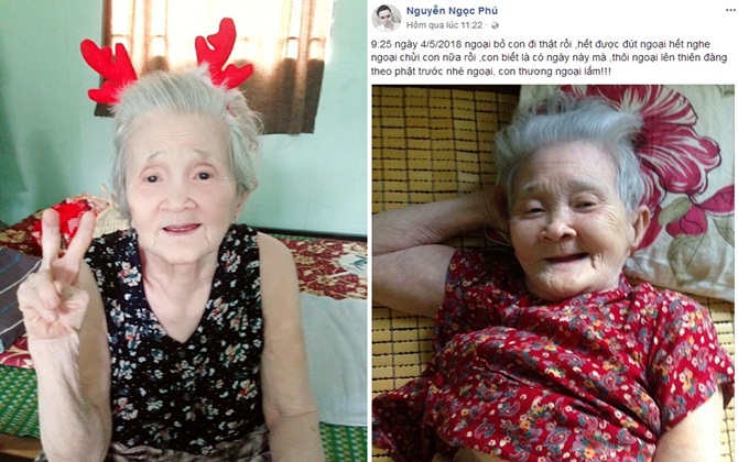 Tạm biệt bà ngoại 'xì-tin' nhất Việt Nam, nơi thiên đàng ngoại hãy cứ mỉm cười như thế nhé!