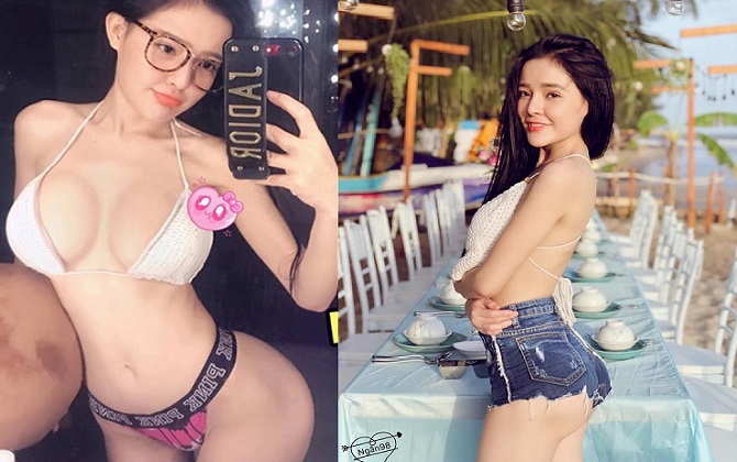 'Hot girl ngực khủng' Ngân 98 lại tiếp tục đốt mắt người hâm mộ sau khi tu sửa vòng 3