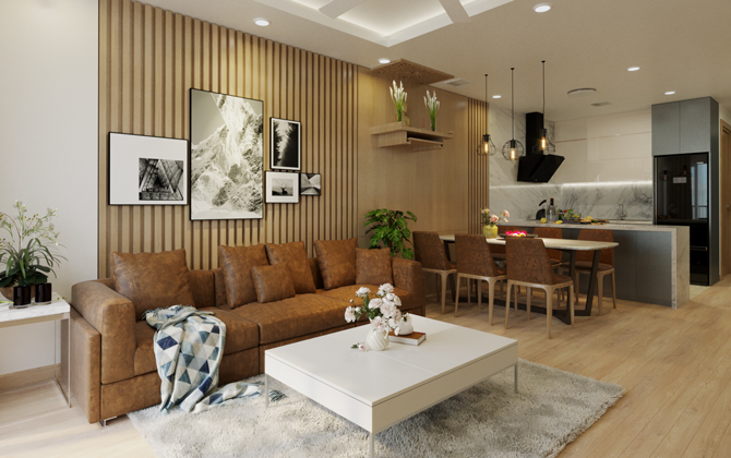Không thể rời mắt trước căn hộ nhỏ xinh trang nhã, ngập ánh sáng