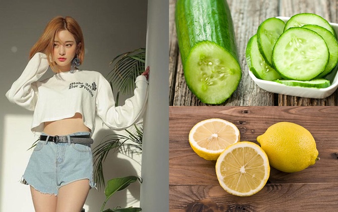 "Đánh bay" mỡ bụng cứng đầu với hỗn hợp đơn giản từ dưa chuột và chanh