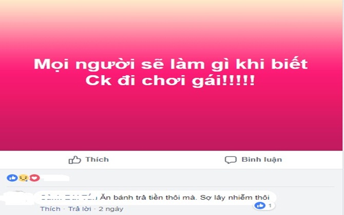 Chị em sẽ làm gì khi biết chồng đi chơi gái?