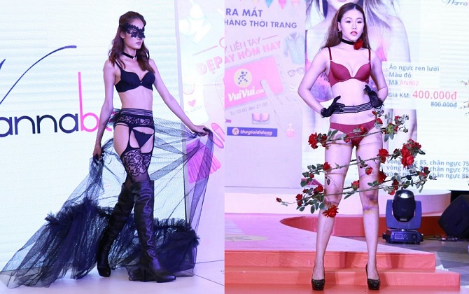 “Bỏng mắt” với show trình diễn nội y của Vuivui.com