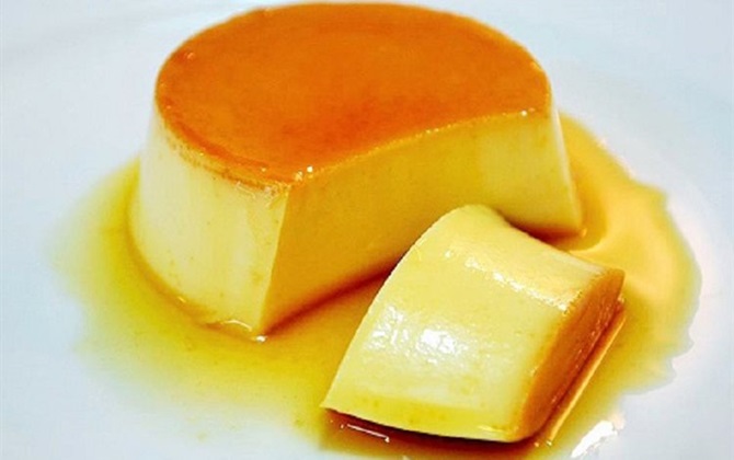 Bánh flan phô mai vàng ươm, thơm mịn chỉ cần nhìn đã muốn ăn