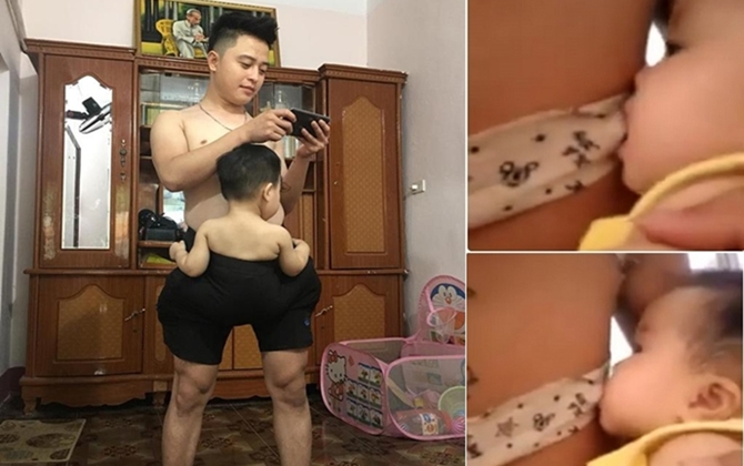 Cười ngất với những màn RU CON NGỦ BÁ ĐẠO của các ông bố