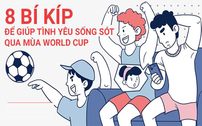 Bộ tranh 8 bí kíp để giúp tình yêu sống sót qua mùa World Cup