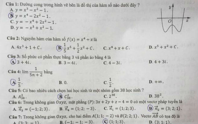 Đề thi toán kỳ thi THPT Quốc gia 2018: Thí sinh than vãn đề dài, khó, phải 'cân não' khi làm