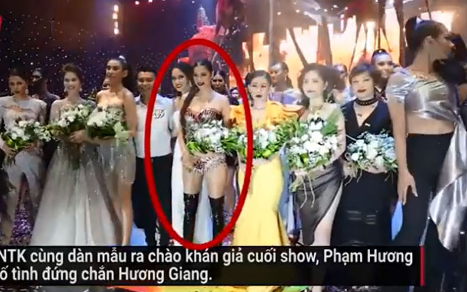 Sau hình ảnh chị em thân thiết, Phạm Hương bị tung clip nghi ngờ cố tình chơi xấu Hương Giang Idol