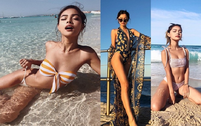 Hotgirl môi tều Lily Maymac ngực lép, chân ngắn vẫn tự tin diện bikini nóng bỏng đến nghẹt thở