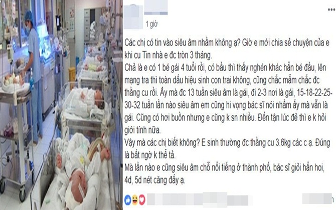 Siêu âm 7 lần là con gái, bà mẹ trẻ NGỠ NGÀNG khi đẻ ra "thằng cu" nặng 3,6 kg